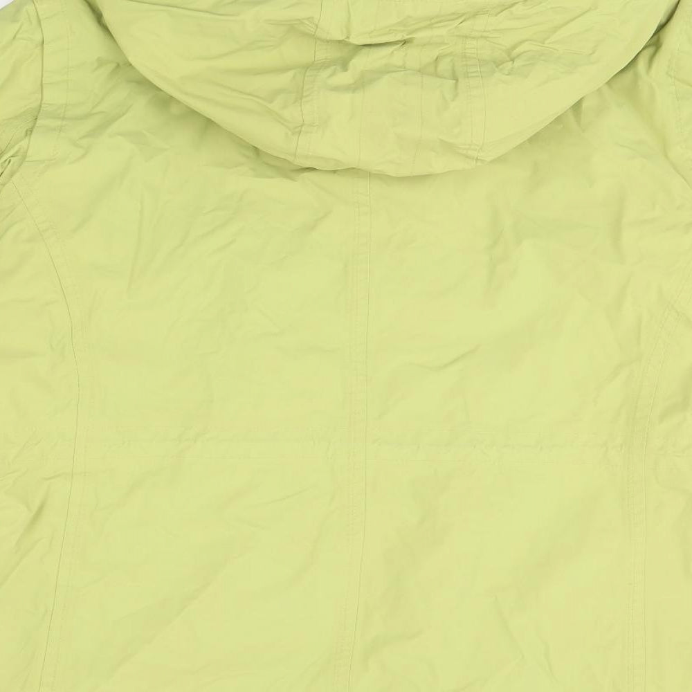 Preworn Womens Green   Rain Coat Coat Size 16