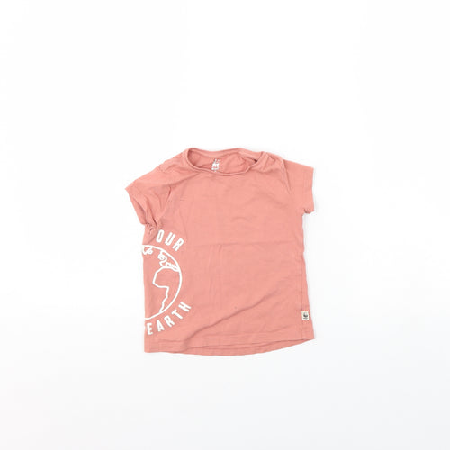 F&F Girls Pink   Basic T-Shirt Size 3 Years  - WWF