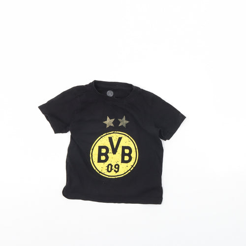 BVB Boys Black   Basic T-Shirt Size 4 Years