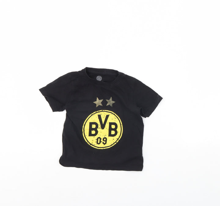 BVB Boys Black   Basic T-Shirt Size 4 Years