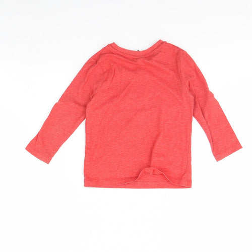 George Baby Red   Basic T-Shirt Size 24 Months  - Superhero