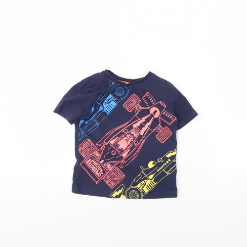 TU Baby Blue   Basic T-Shirt Size 18-24 Months  - CAR