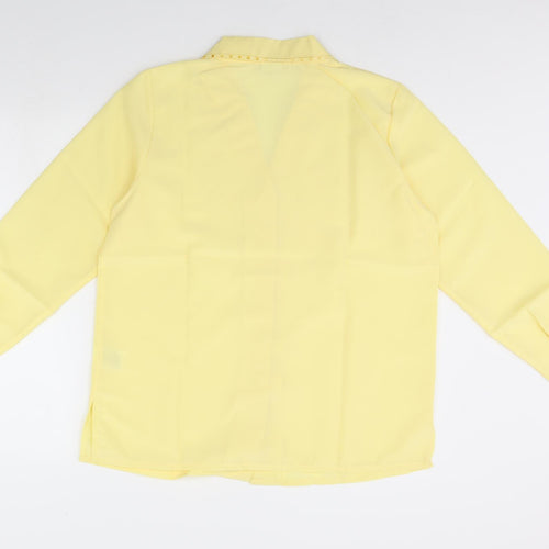 Damart Womens Yellow   Basic Button-Up Size 16