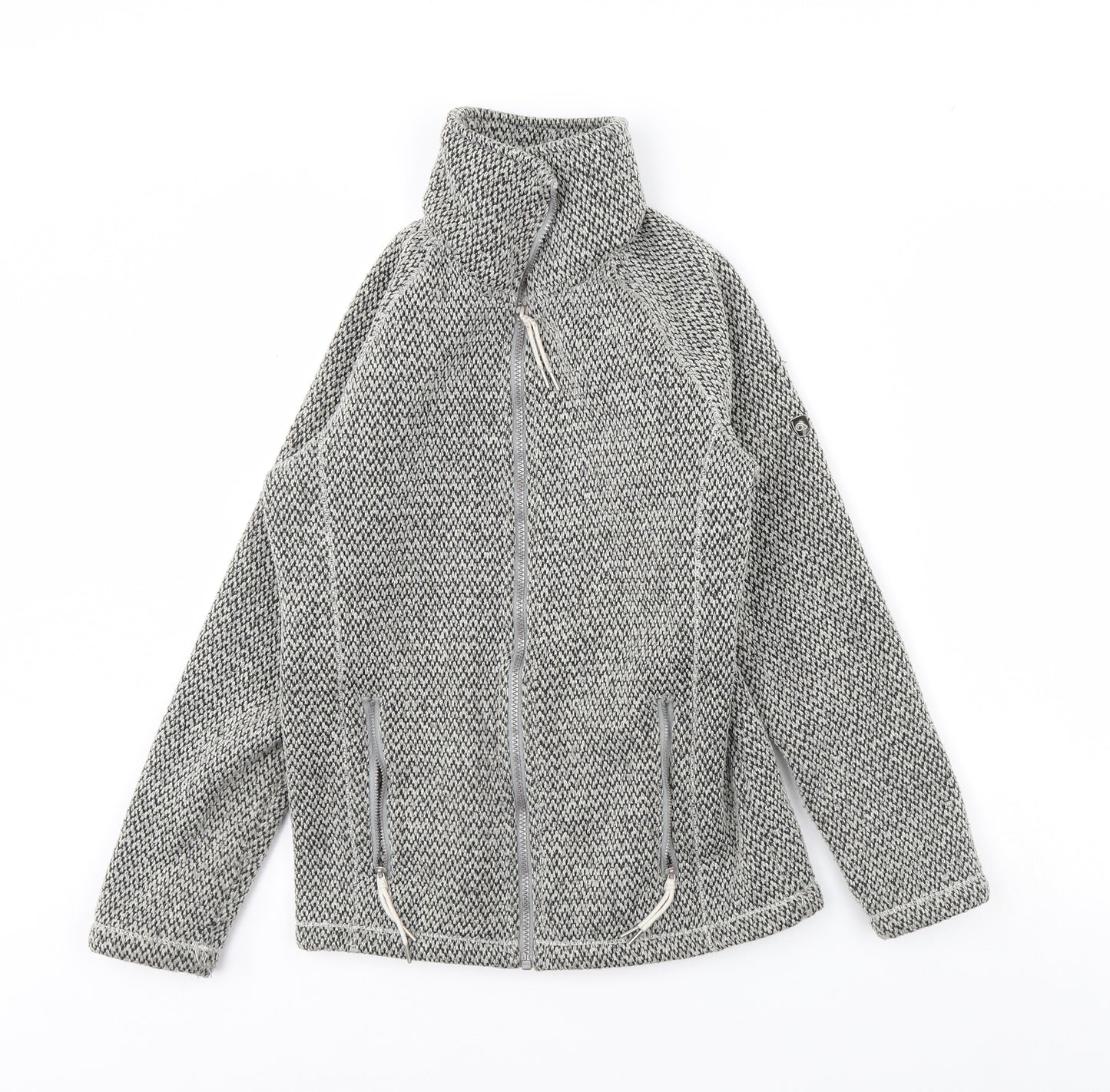 Craghoppers Womens Black Herringbone Fleece Jacket  Size 8