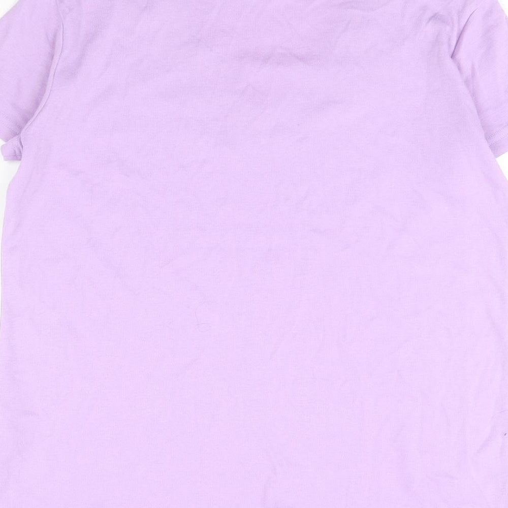 TEXT Womens Purple   Basic Blouse Size L