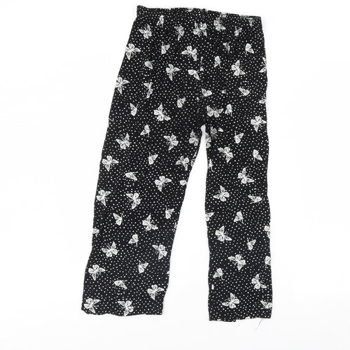 Preworn Womens Black Polka Dot  Trousers  Size M L23 in