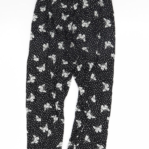 Preworn Womens Black Polka Dot  Trousers  Size M L23 in