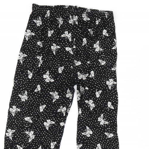 Preworn Womens Black Polka Dot  Trousers  Size M L23 in
