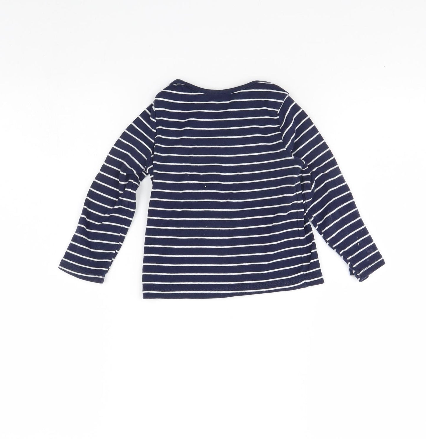 F&F Boys Blue Striped  Pullover Jumper Size 2 Years  - big hug