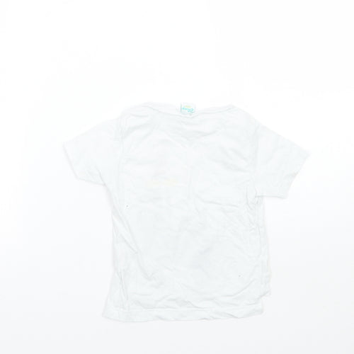 Disney Baby White   Basic T-Shirt Size 12 Months