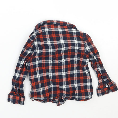 Primark Boys Blue Check  Basic Button-Up Size 12 Months