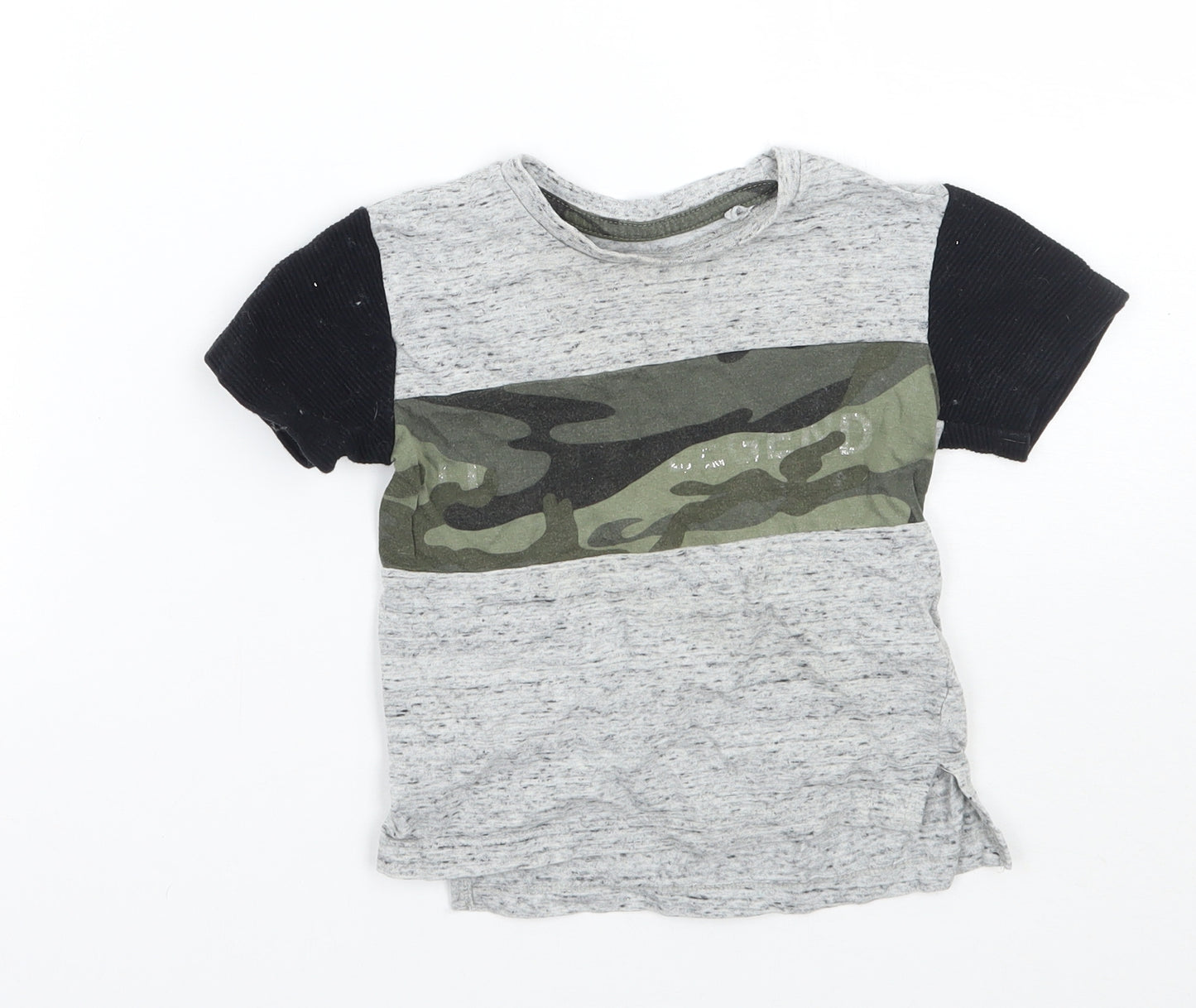 Primark Boys Grey   Basic T-Shirt Size 12 Months
