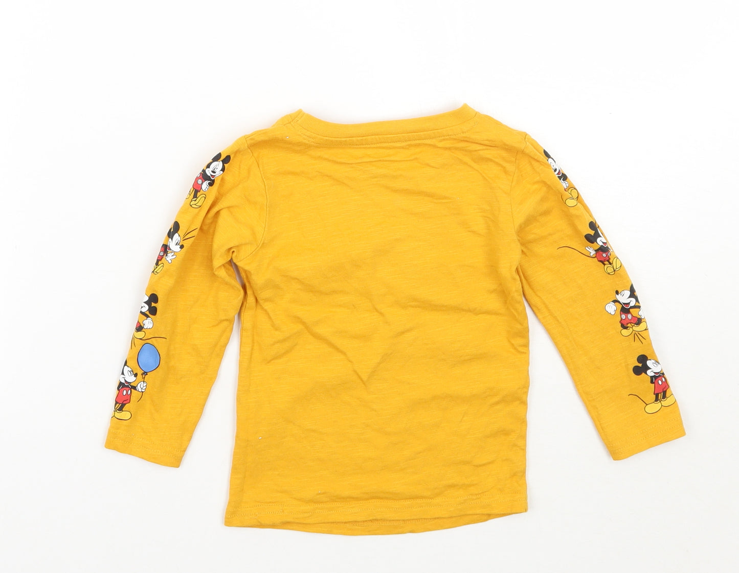 Primark Girls Yellow   Basic T-Shirt Size 12 Months
