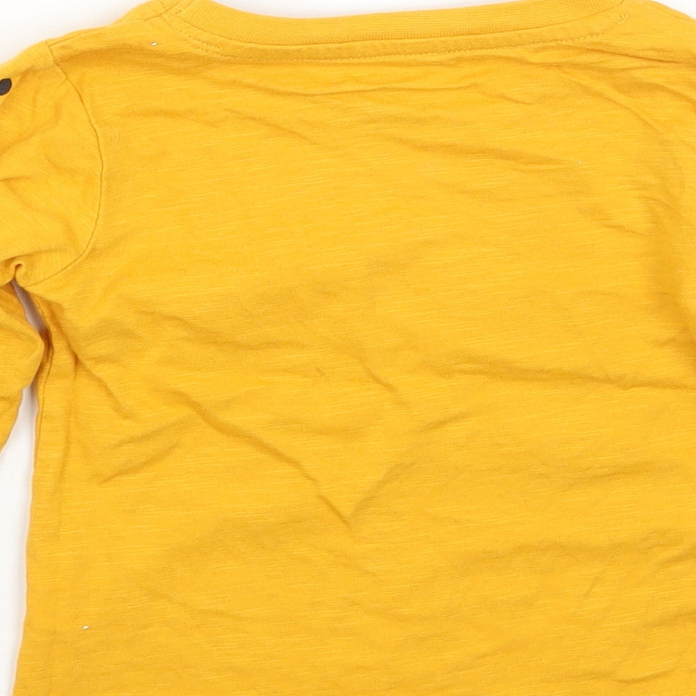 Primark Girls Yellow   Basic T-Shirt Size 12 Months