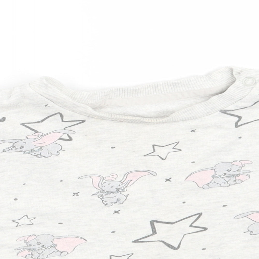 George Girls Grey Geometric  Shrug Jumper Size 18-24 Months