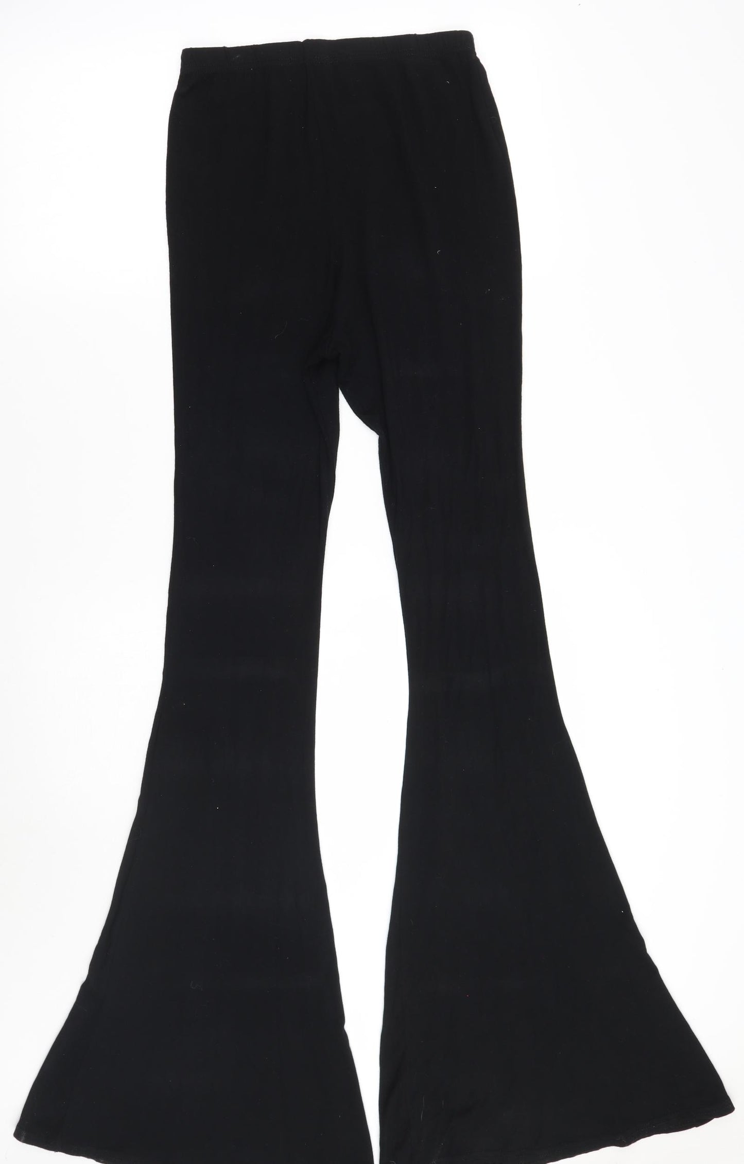 PRETTYLITTLETHING Womens Black   Trousers  Size 10 L34 in
