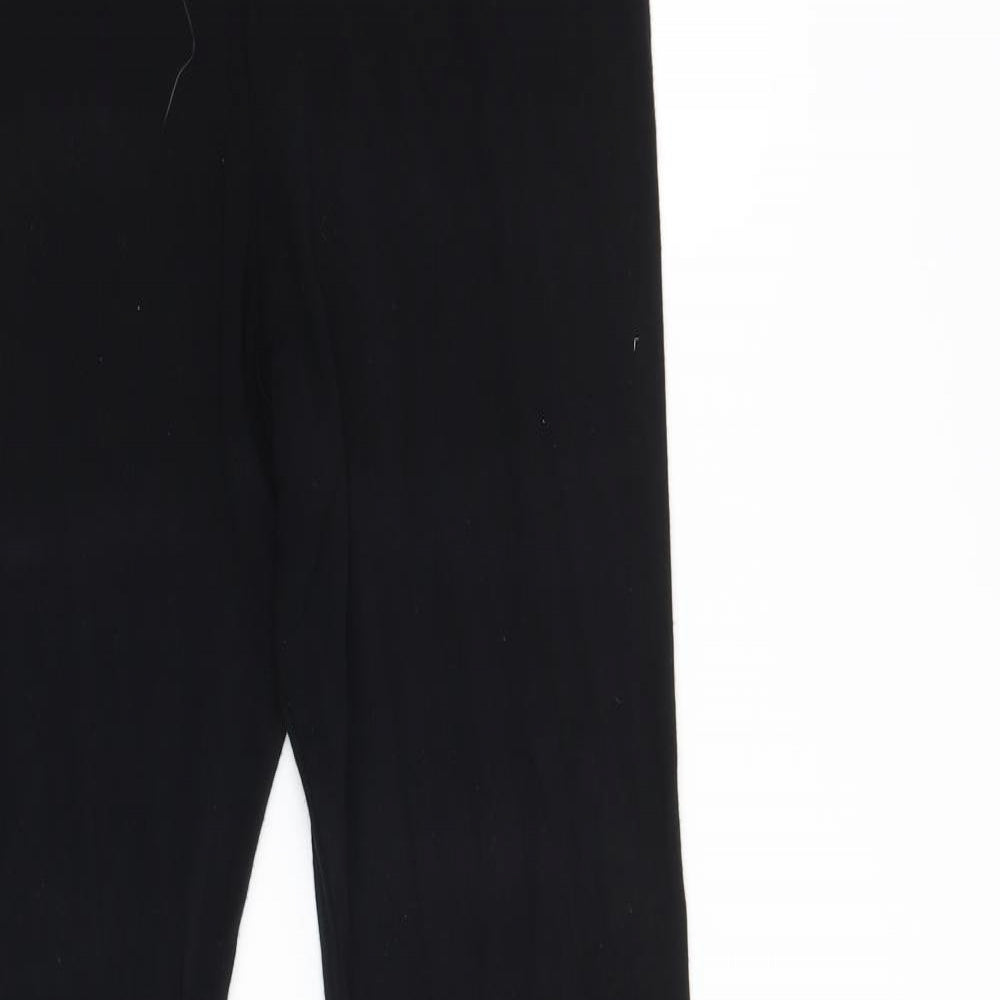 PRETTYLITTLETHING Womens Black   Trousers  Size 10 L34 in