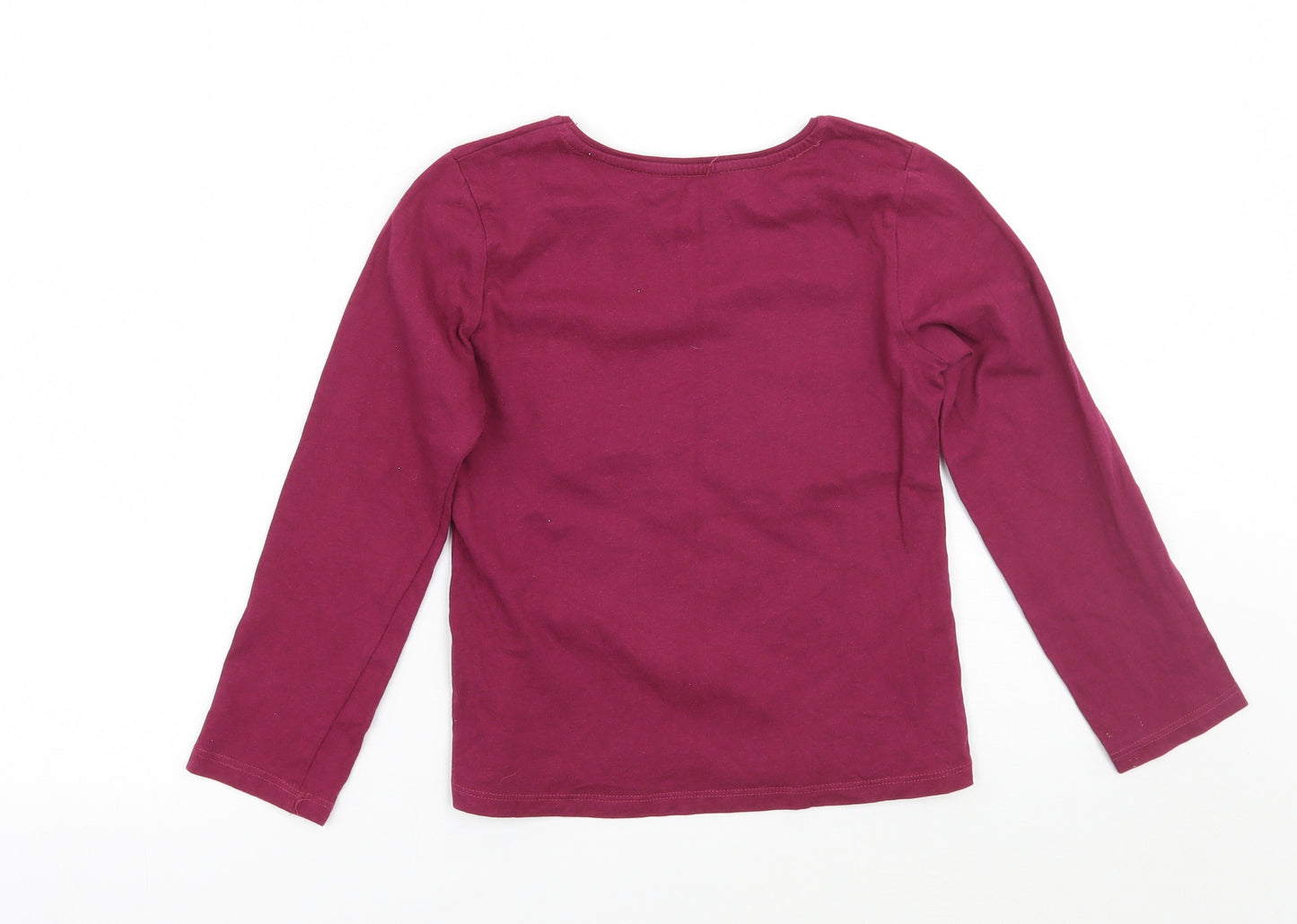 Primark Girls Purple   Basic T-Shirt Size 7-8 Years