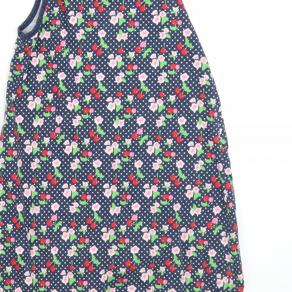 H&M Girls Blue Polka Dot  A-Line  Size 7 Years