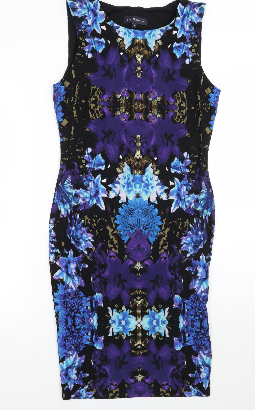 LIMITED COLLECTION Womens Blue Floral  A-Line  Size 10