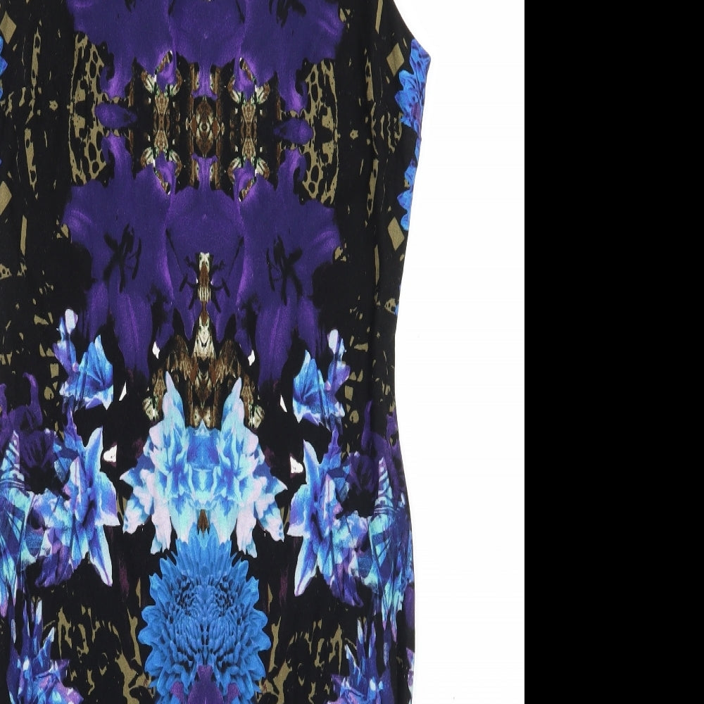 LIMITED COLLECTION Womens Blue Floral  A-Line  Size 10