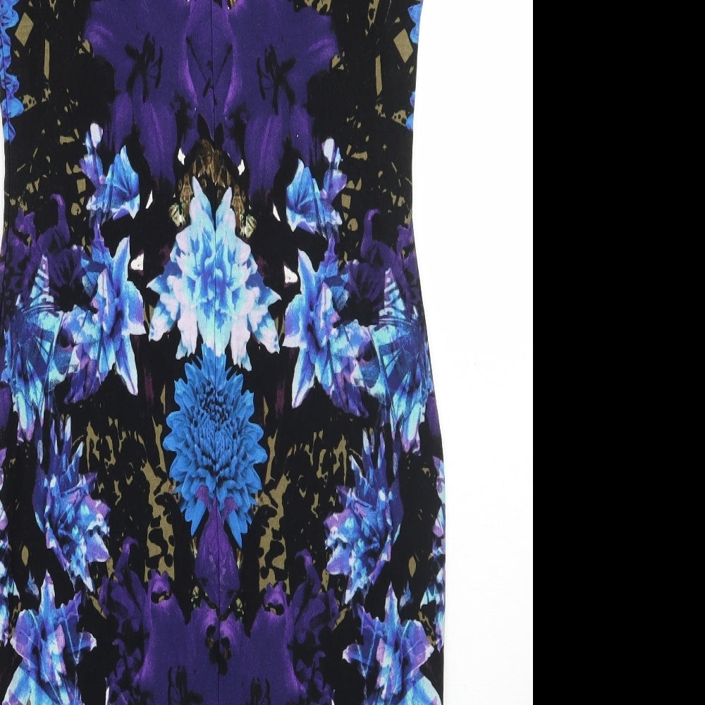 LIMITED COLLECTION Womens Blue Floral  A-Line  Size 10