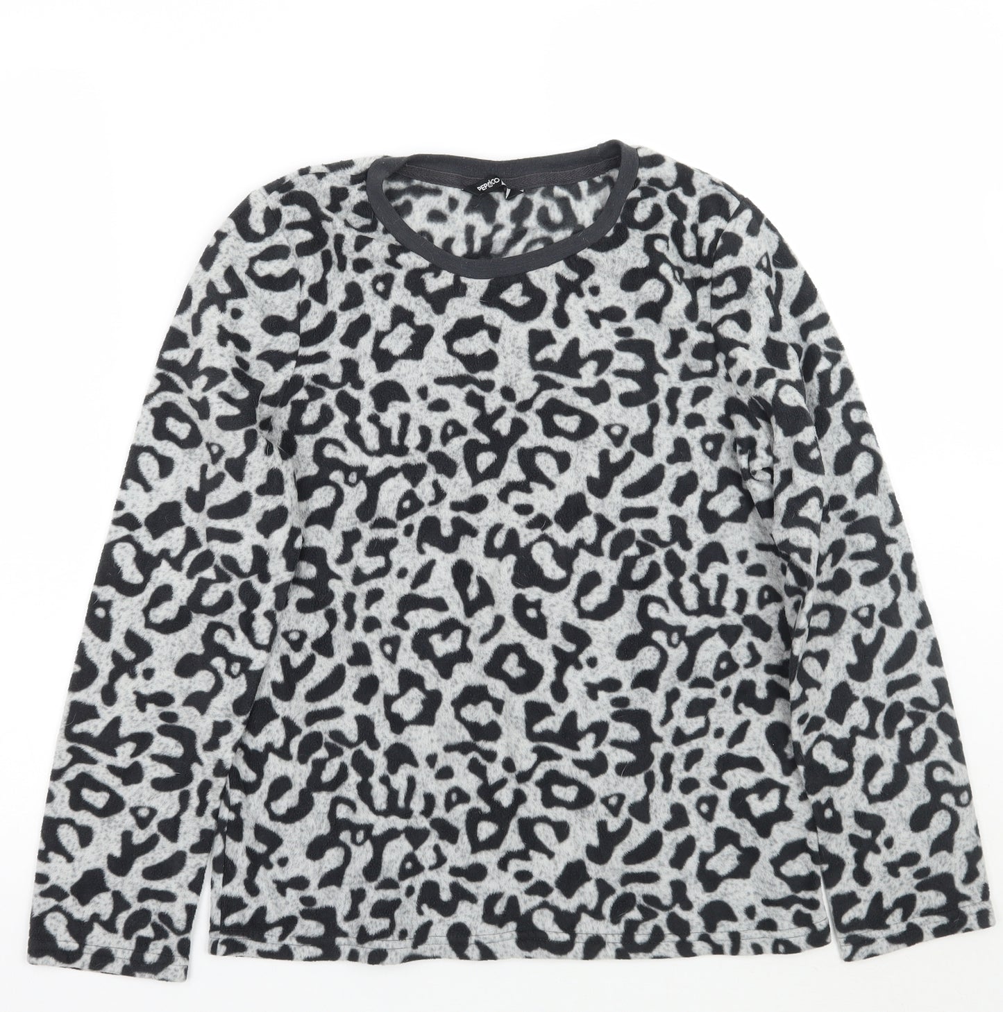Pep& co  Womens Grey Animal Print  Pullover Jumper Size 8