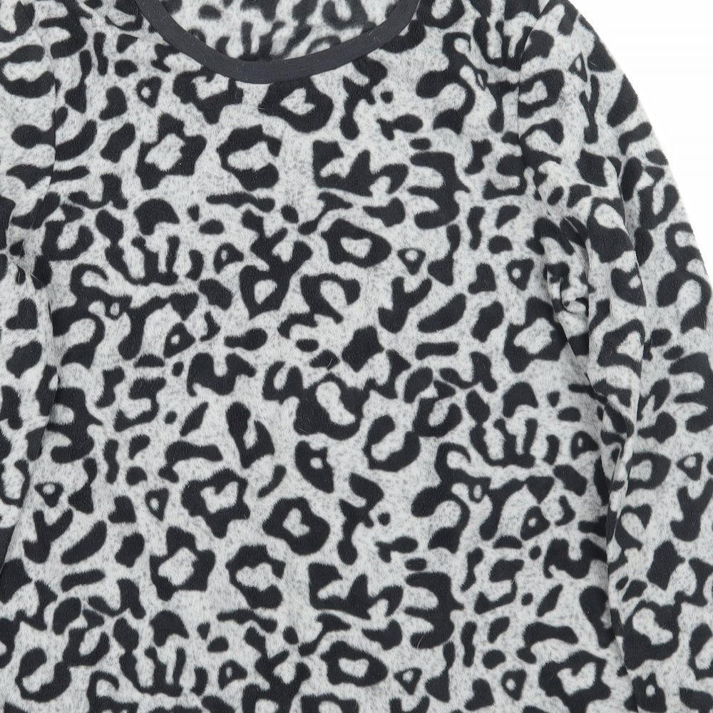 Pep& co  Womens Grey Animal Print  Pullover Jumper Size 8