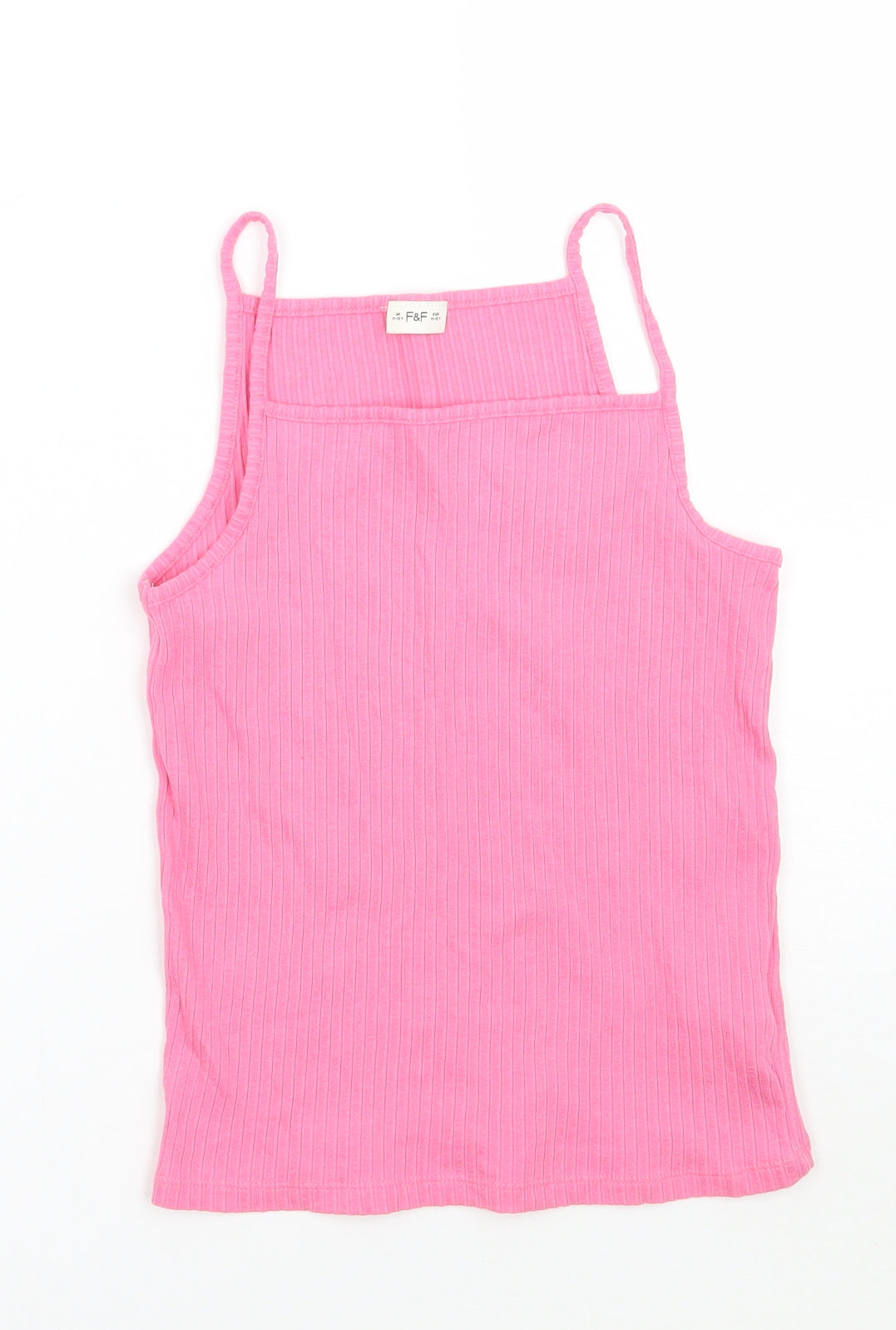 F&F Girls Pink   Basic Tank Size 10-11 Years