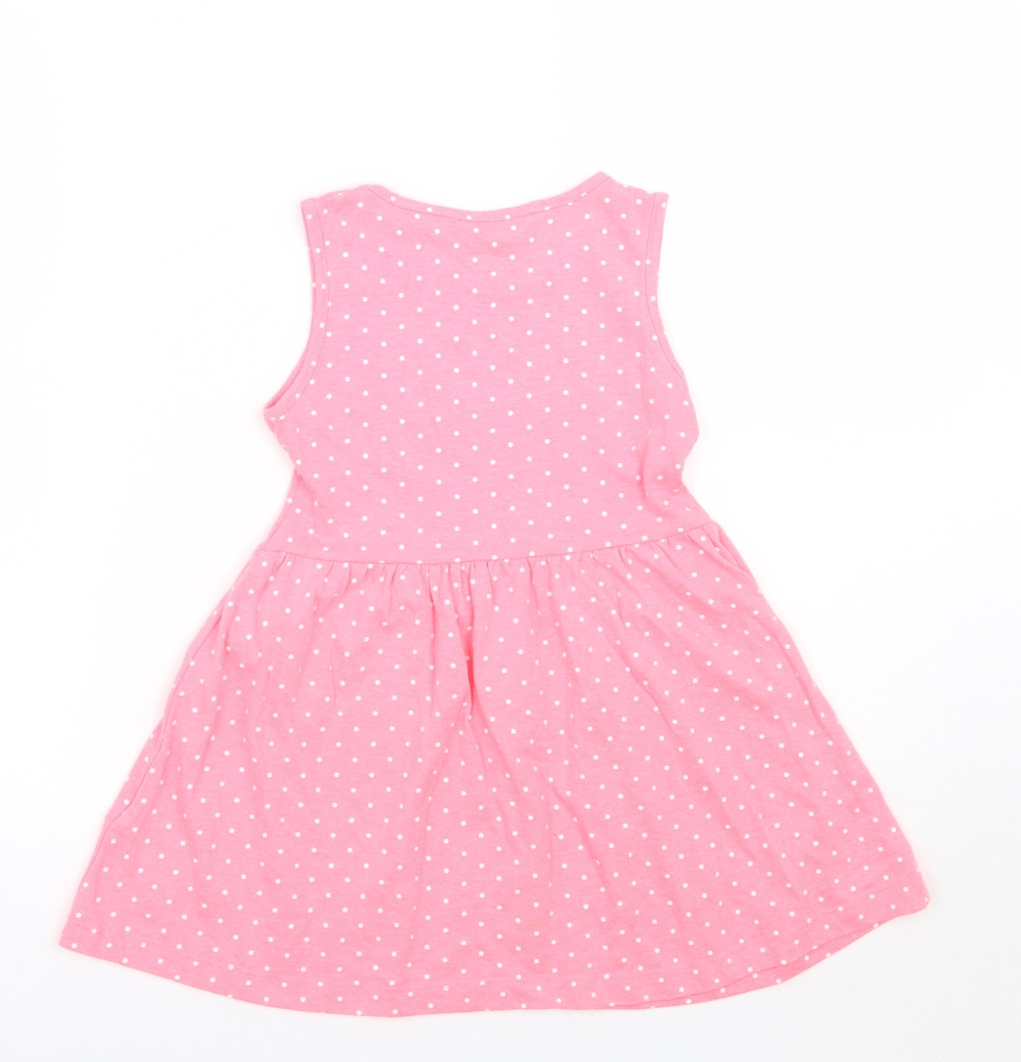 Primark Girls Pink Polka Dot  A-Line  Size 5-6 Years