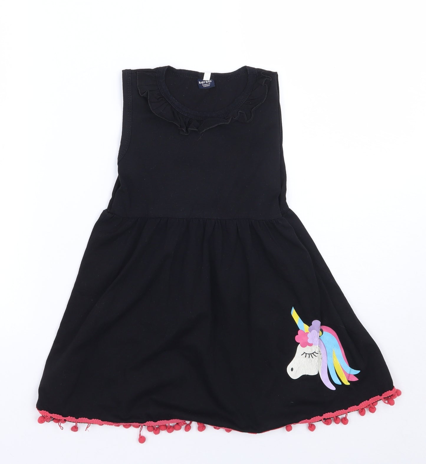 baby ball Girls Black   A-Line  Size 6 Years