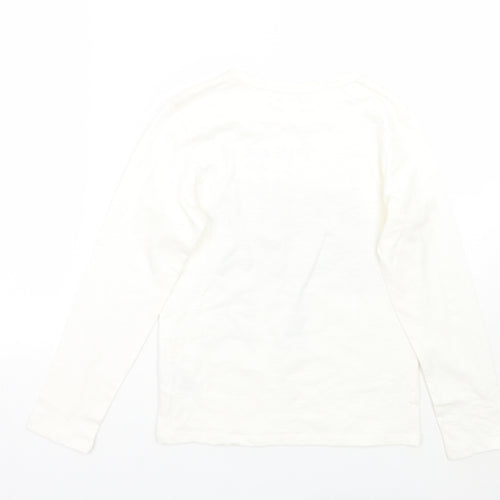 H&M Girls White   Basic T-Shirt Size 9 Years
