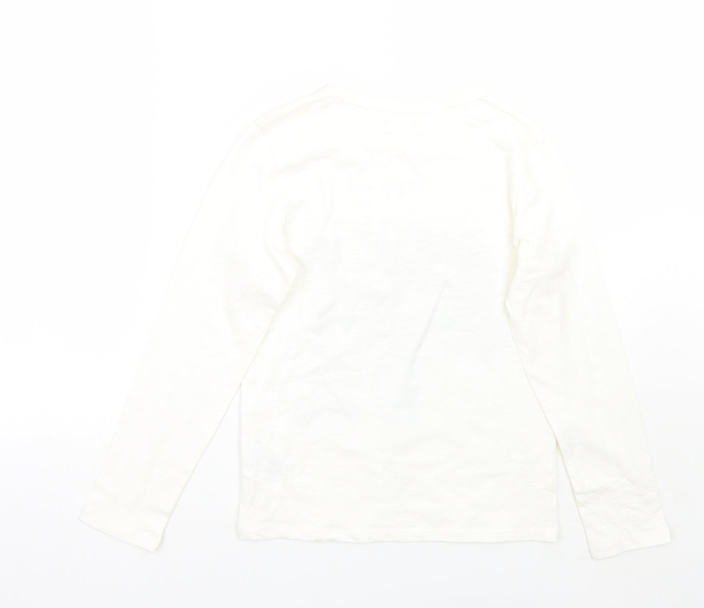 H&M Girls White   Basic T-Shirt Size 9 Years