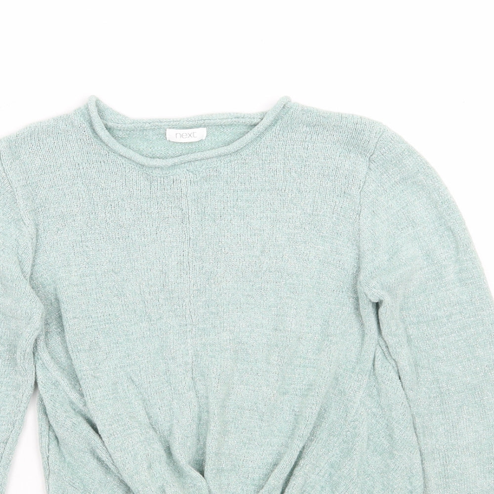 NEXT Girls Green   Pullover Jumper Size 8 Years