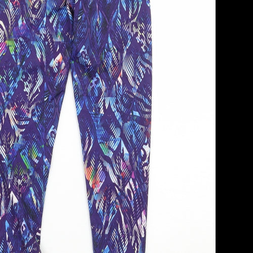 USA Pro Girls Purple Geometric  Jegging Trousers Size 9 Years - leggings