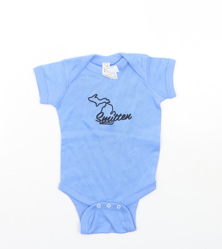 Rabbit Skins Baby Blue   Babygrow One-Piece Size 3-6 Months