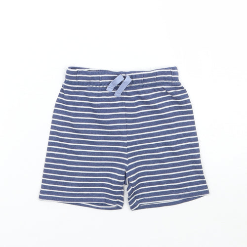 George Baby Blue Striped  Sweatpants Trousers Size 6-9 Months