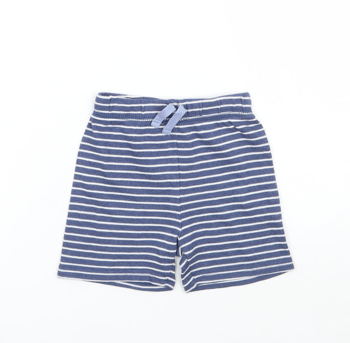 George Baby Blue Striped Sweatpants Trousers Size 6-9 Months