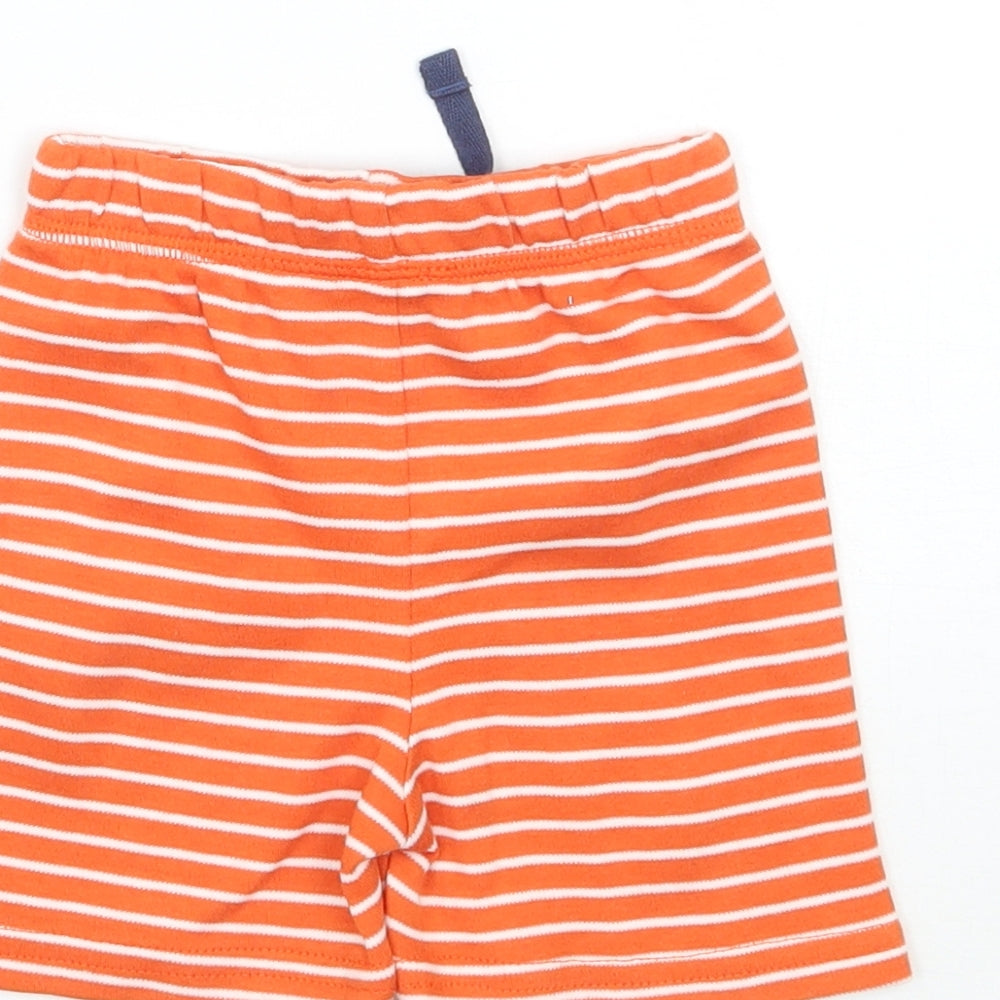 George Baby Orange Striped  Sweatpants Trousers Size 6-9 Months