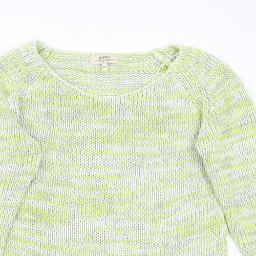 Papaya Womens Green   Pullover Jumper Size 12