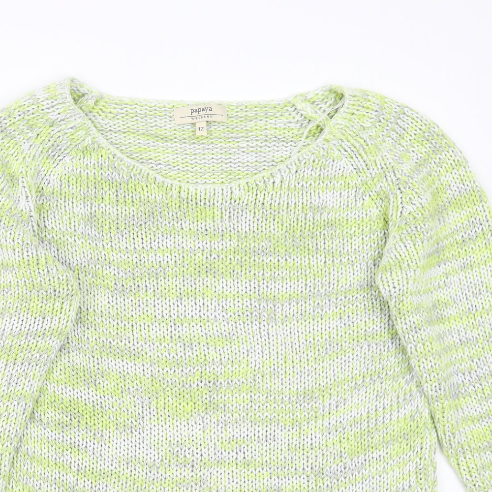 Papaya Womens Green   Pullover Jumper Size 12