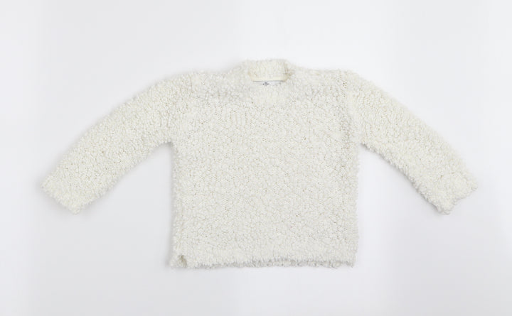 Marks and Spencer Girls Ivory   Pullover Jumper Size 2-3 Years