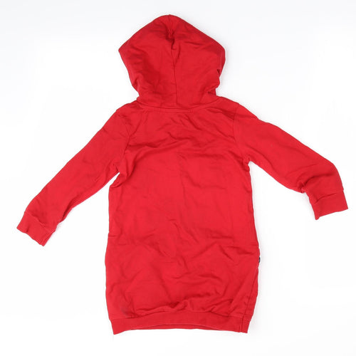 George Girls Red Animal Print  Pullover Hoodie Size 3-4 Years  - BUTTERFLY