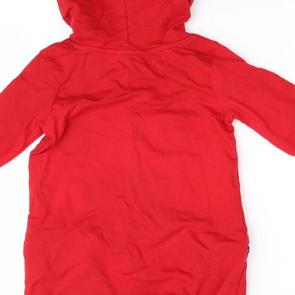 George Girls Red Animal Print  Pullover Hoodie Size 3-4 Years  - BUTTERFLY