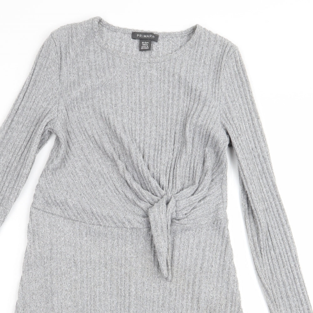 Primark Girls Grey   Fit & Flare  Size 10-11 Years
