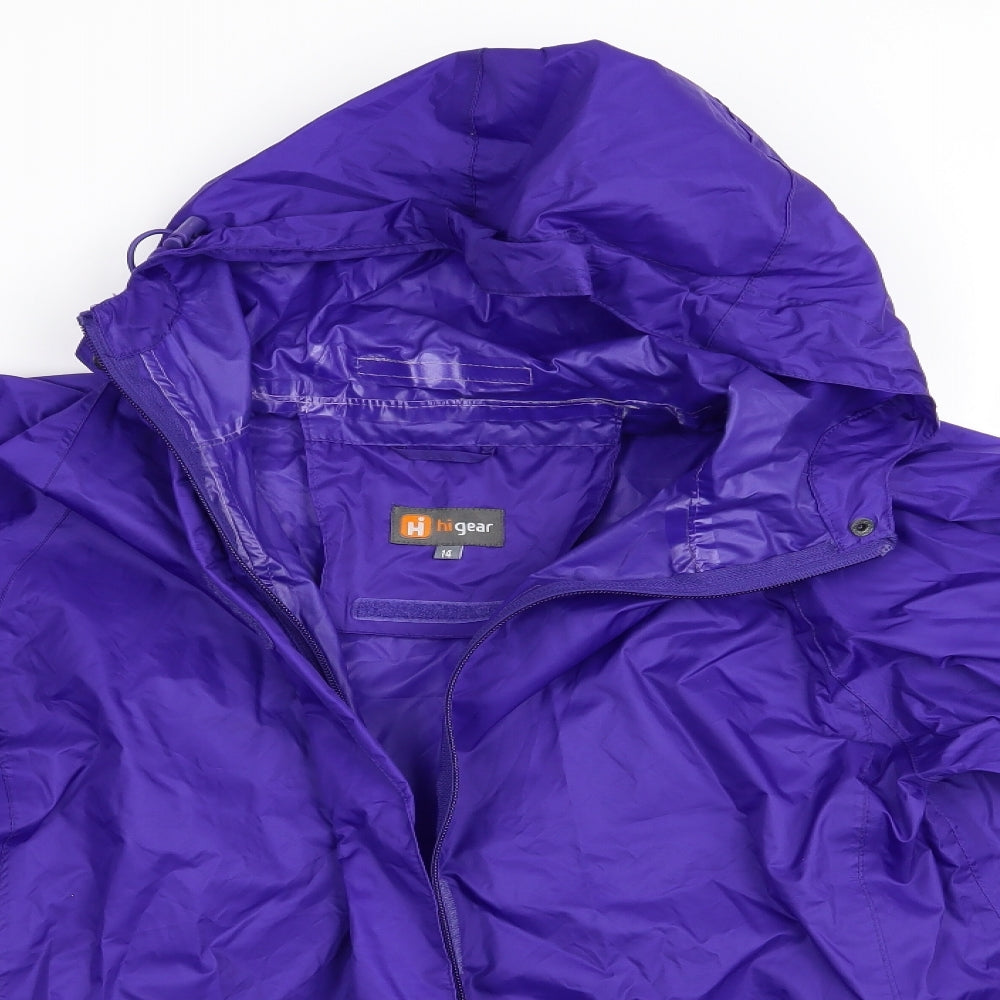 Hi Gear Womens Purple   Rain Coat Jacket Size 14