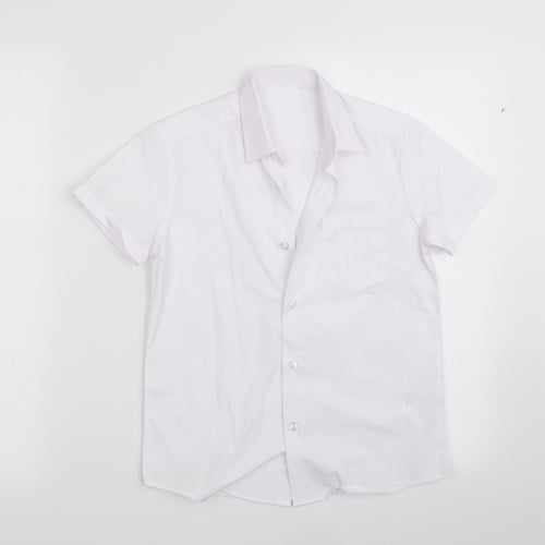 George Boys White   Basic Button-Up Size 7-8 Years