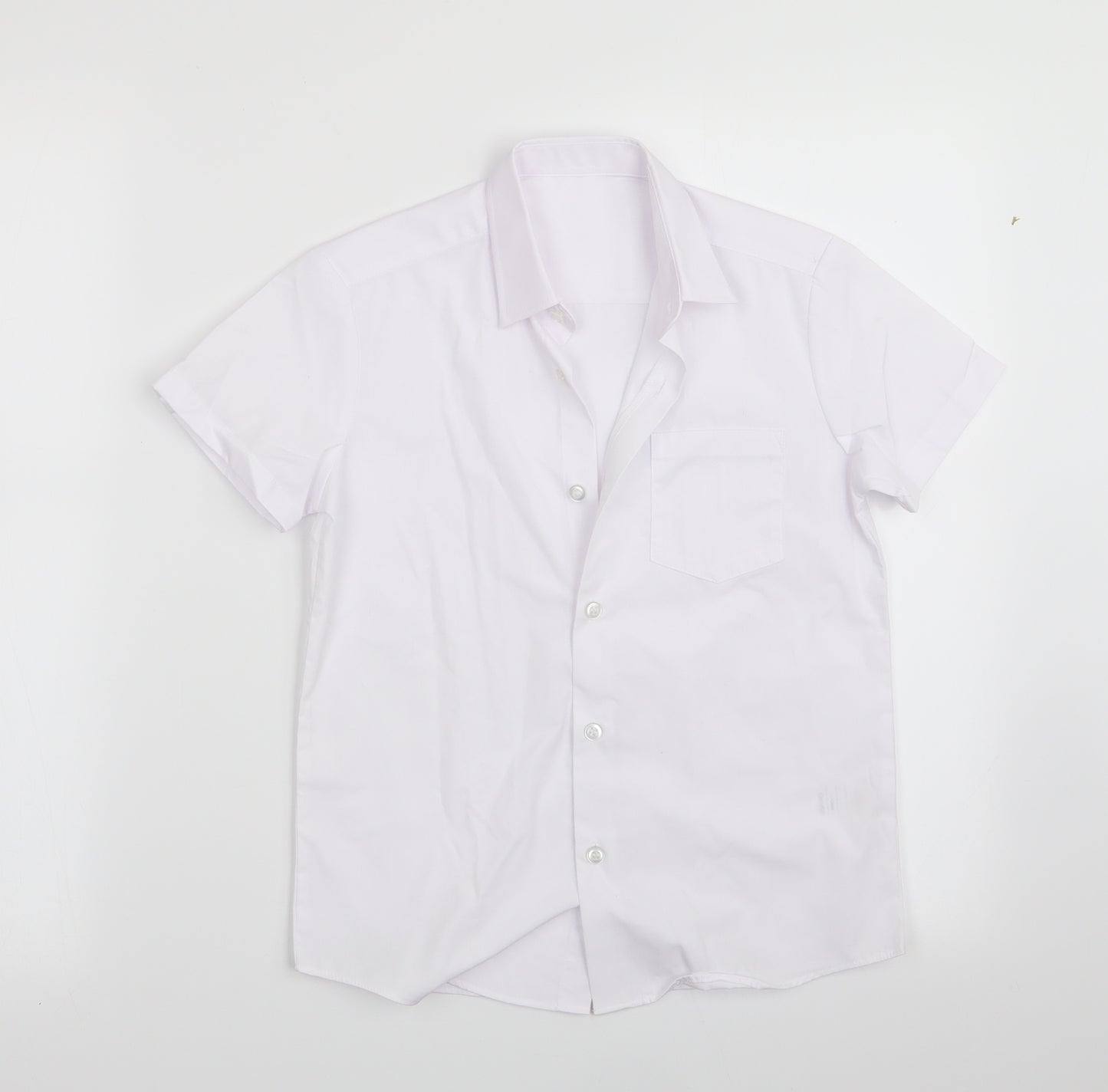 George Boys White   Basic Button-Up Size 7-8 Years