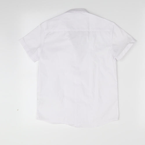George Boys White   Basic Button-Up Size 7-8 Years
