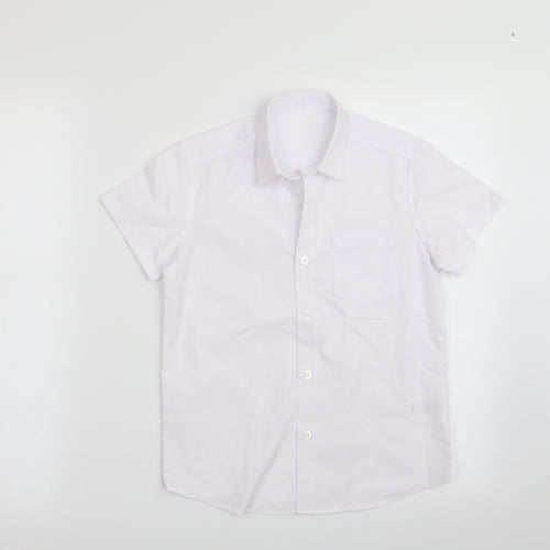 George Boys White   Basic Button-Up Size 7-8 Years